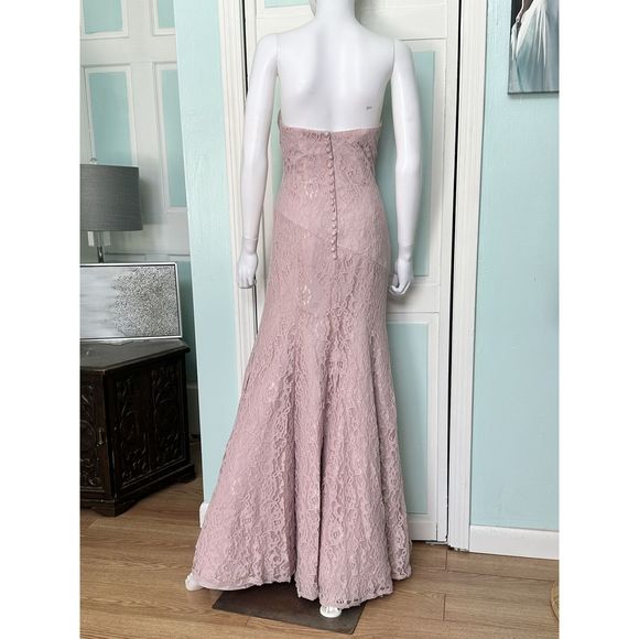 Pink Alfred Angelo Size 4 Mermaid dress - Picture 2 of 2
